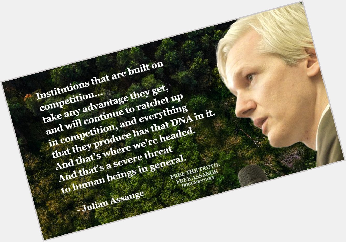 The wisdom of Julian Assange. Happy birthday Julian. 