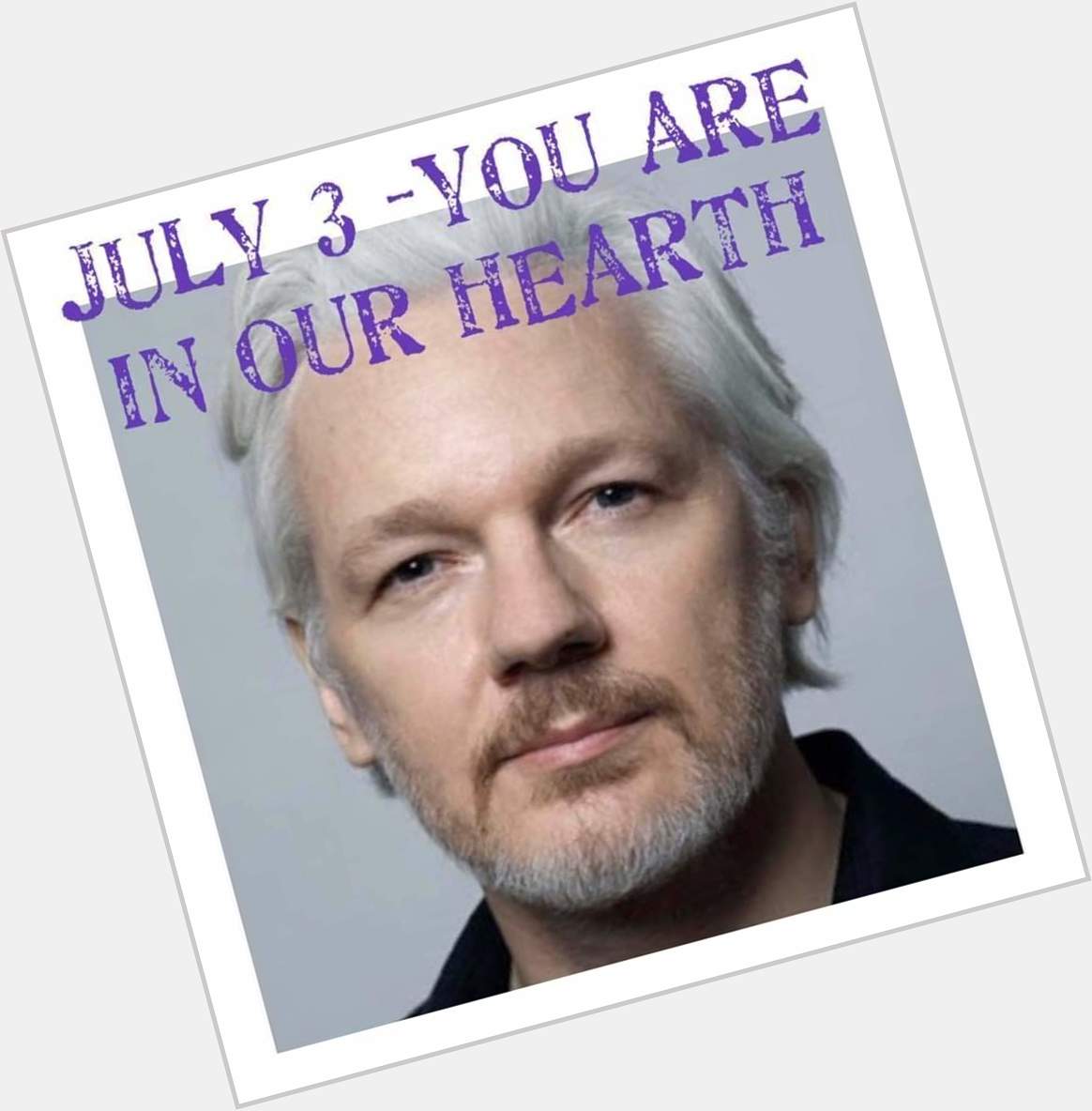 Happy birthday (51) Julian Assange. 