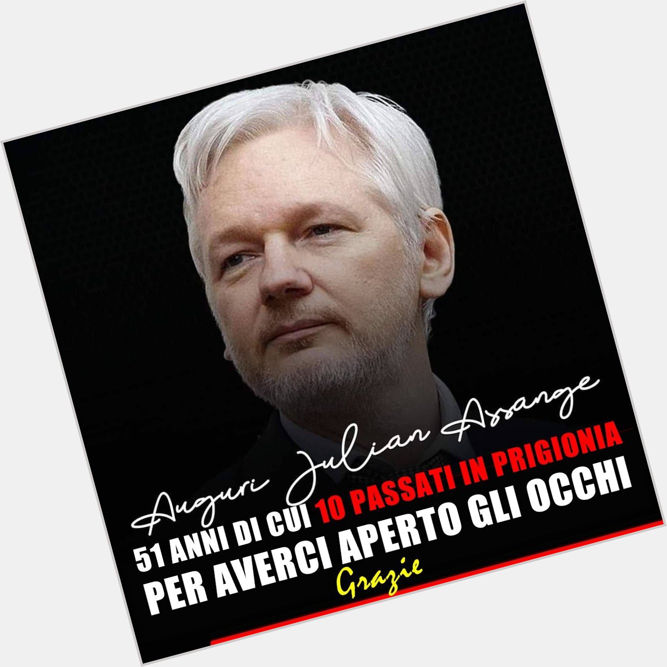 Julian Assange: July 3, 1971.
Sorry if I\m late, Happy Birthday Julian... and Thank you! 