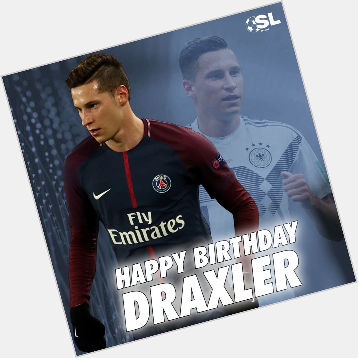 Julian Draxler is celebrating his 25th birthday today! Join us in wishing him a Happy Birthday! 
