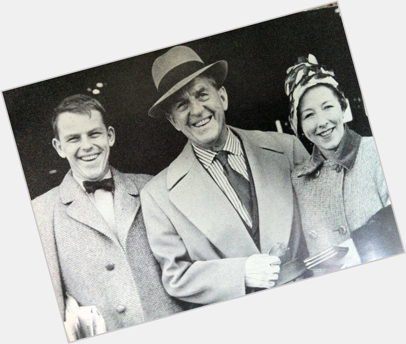 A very happy birthday to actor Julian Holloway, pictured here with dad Stanley and mum Violet 