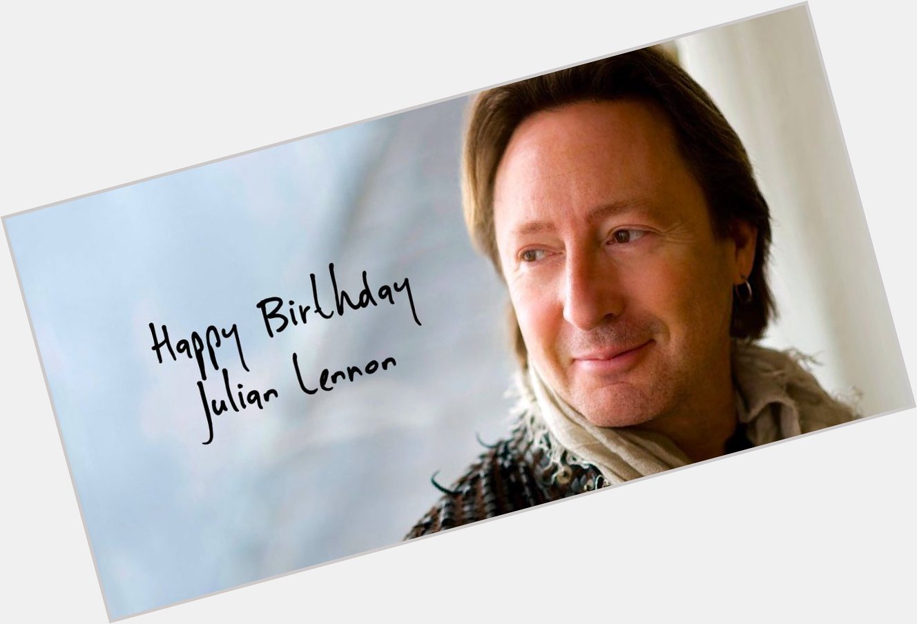 A big HAPPY BIRTHDAY shoutout to JULIAN LENNON turning 55 YEARS old today! 