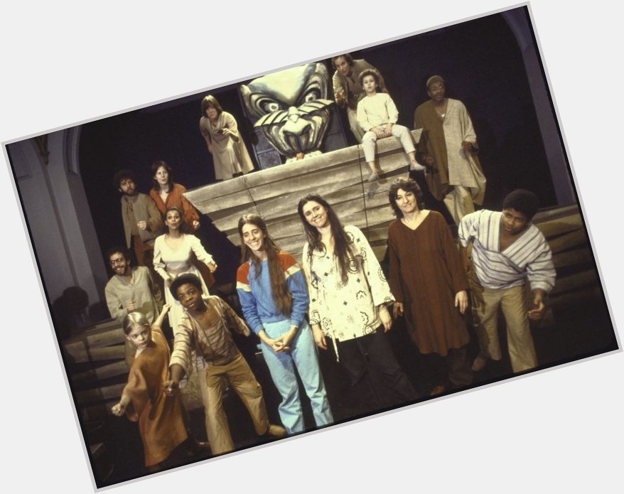 Happy birthday to Julie Taymor, here w/ cast & crew of NY Shakespeare Fest\s \"The Haggadah,\" 1980. Via 
