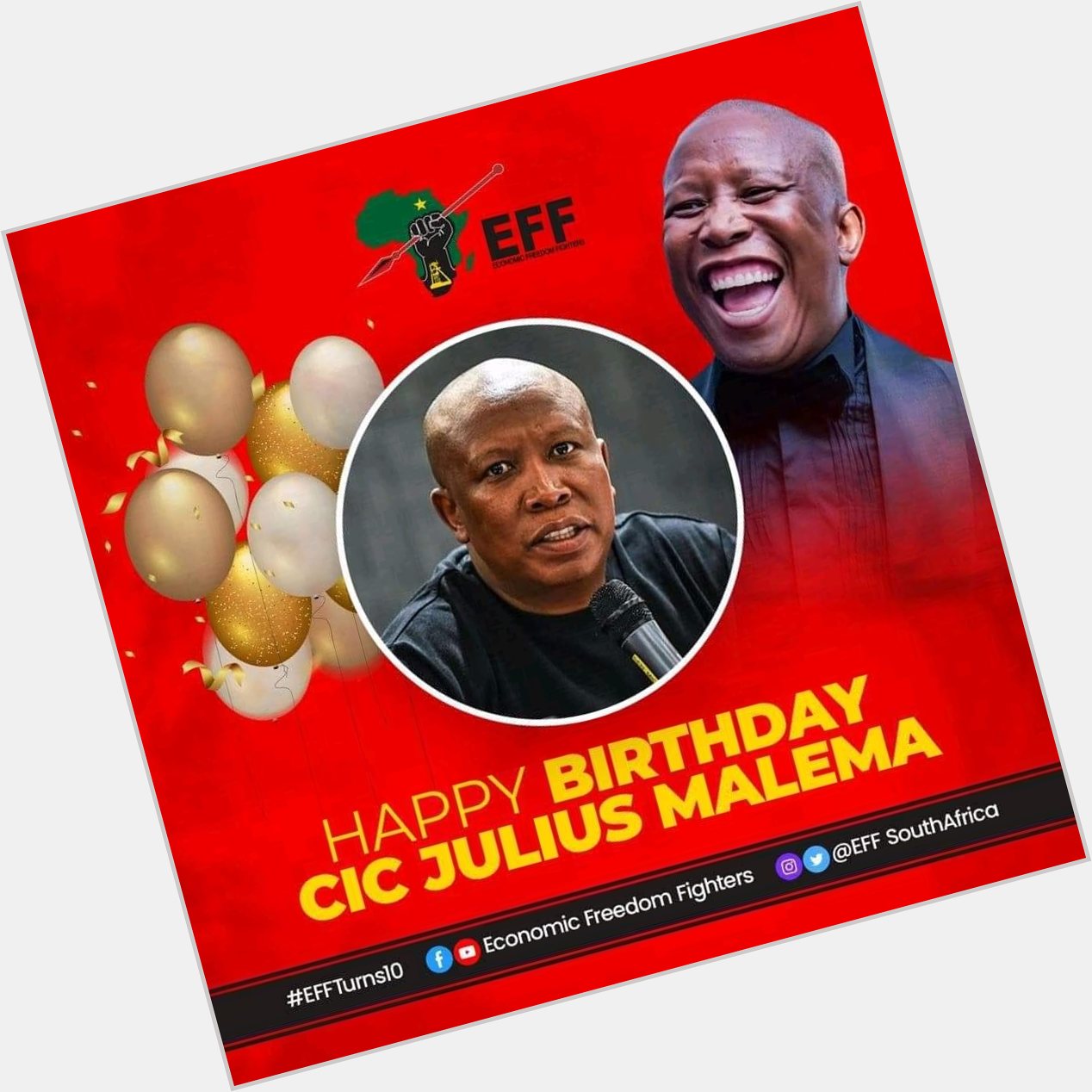 Happy revolutionary birthday to the incoming President of South Africa  CIC Julius Malema. 