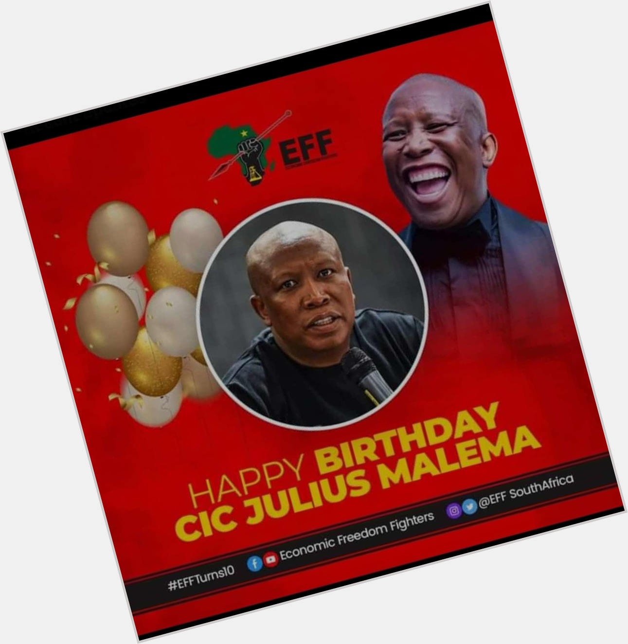 Our biggest problem is that our intelligence is not intelligent!- J. Malema!

Happy Birthday Julius Malema! Amandla! 