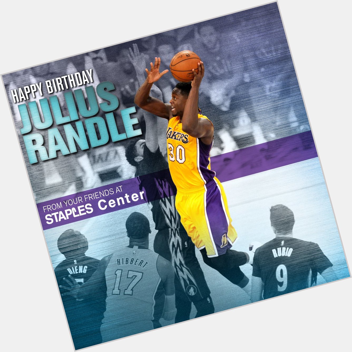 Happy Birthday to forward Julius Randle from all of us at STAPLES Center. 