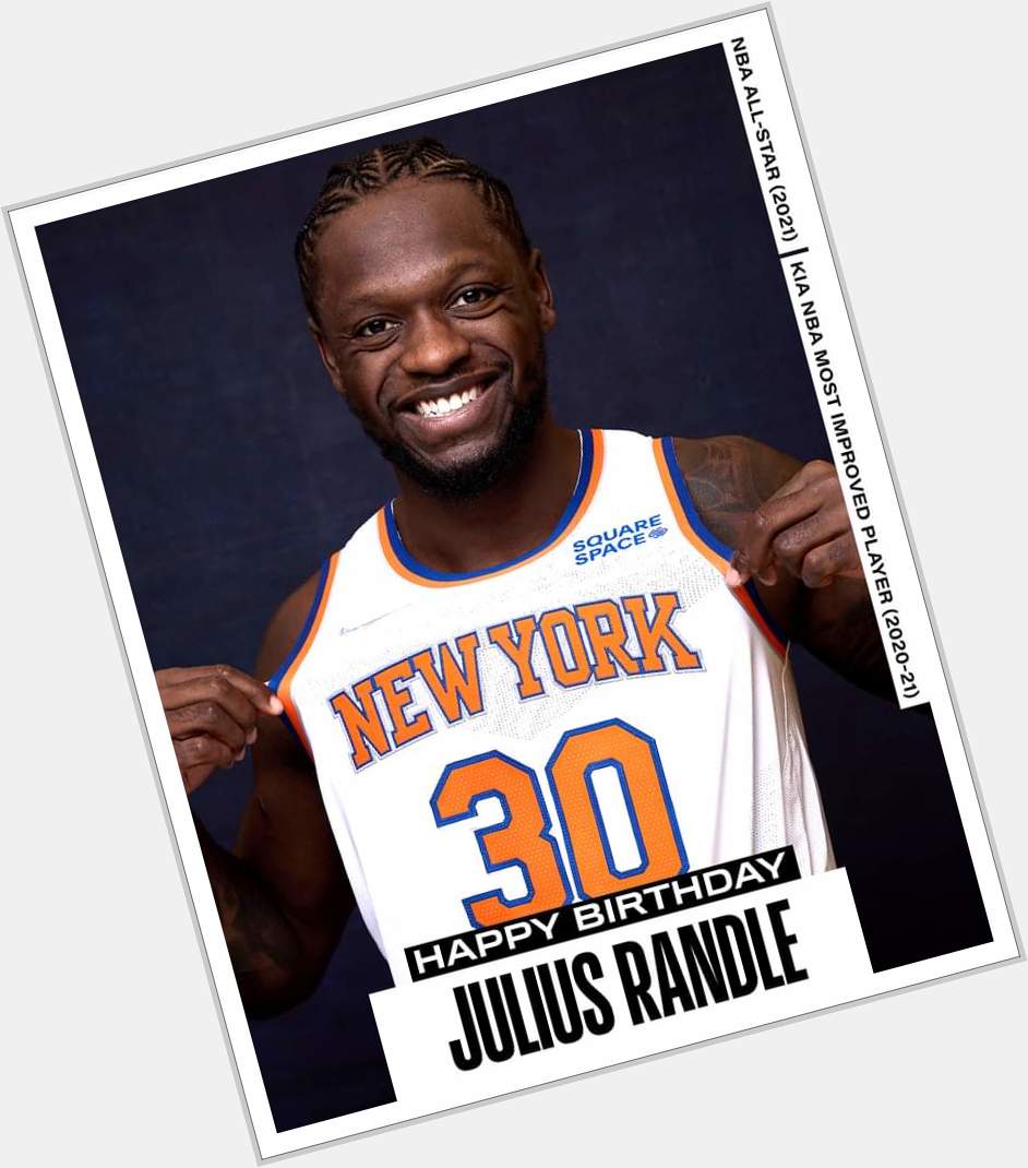 Join us in wishing Julius Randle of the New York Knicks a HAPPY 27th BIRTHDAY! 