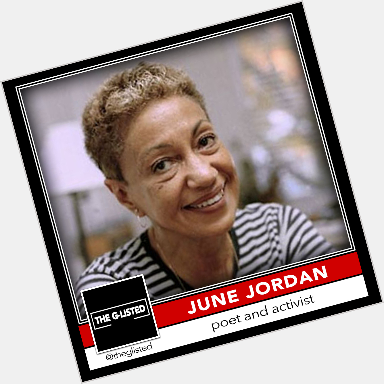 Happy birthday to poet, teacher, and activist June Jordan!!! 