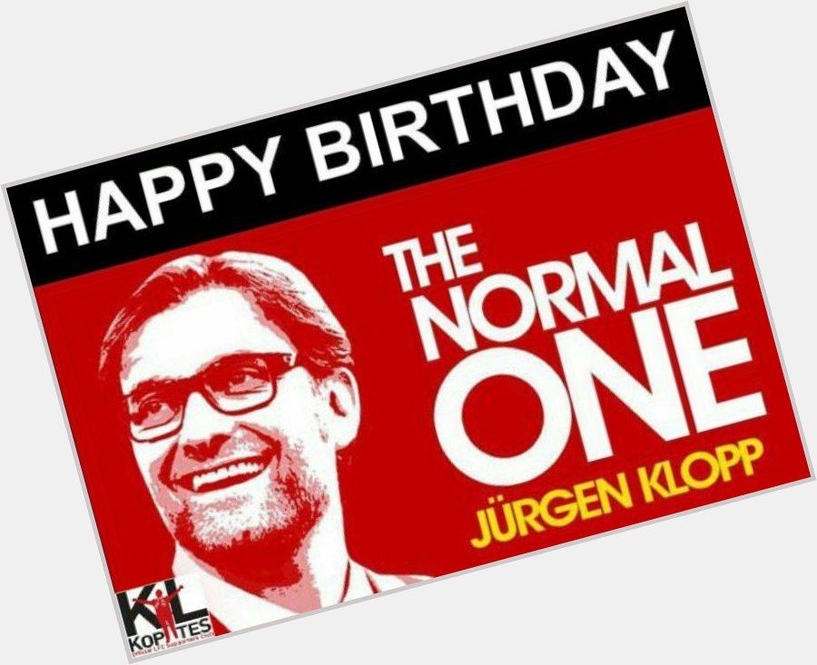 Happy 50th Birthday to Jurgen Klopp! Kopites absolutely adore this man and he DESERVES it. 