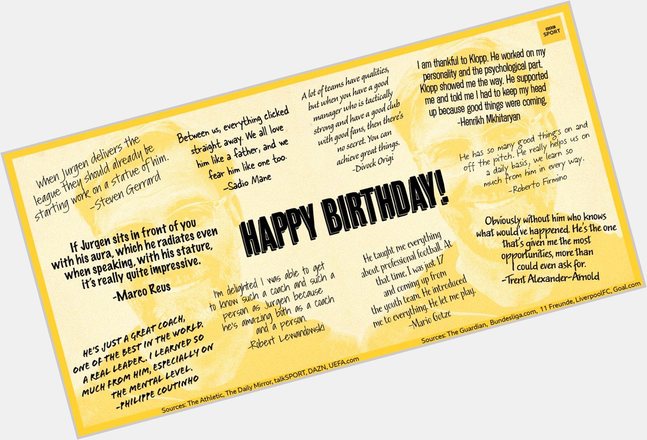 Happy birthday, Jurgen Klopp! We thought we\d pass a card around... 
