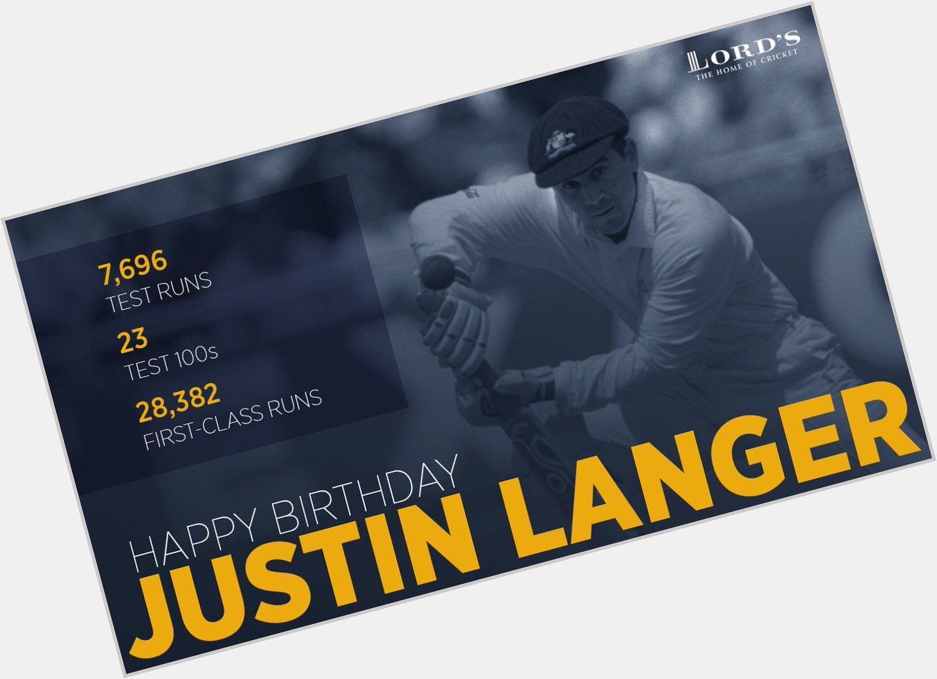  Happy Birthday to former batsman, Justin Langer! A fine opener, indeed! 