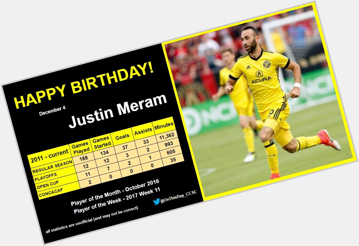 12-4
Happy Birthday, Justin Meram!   