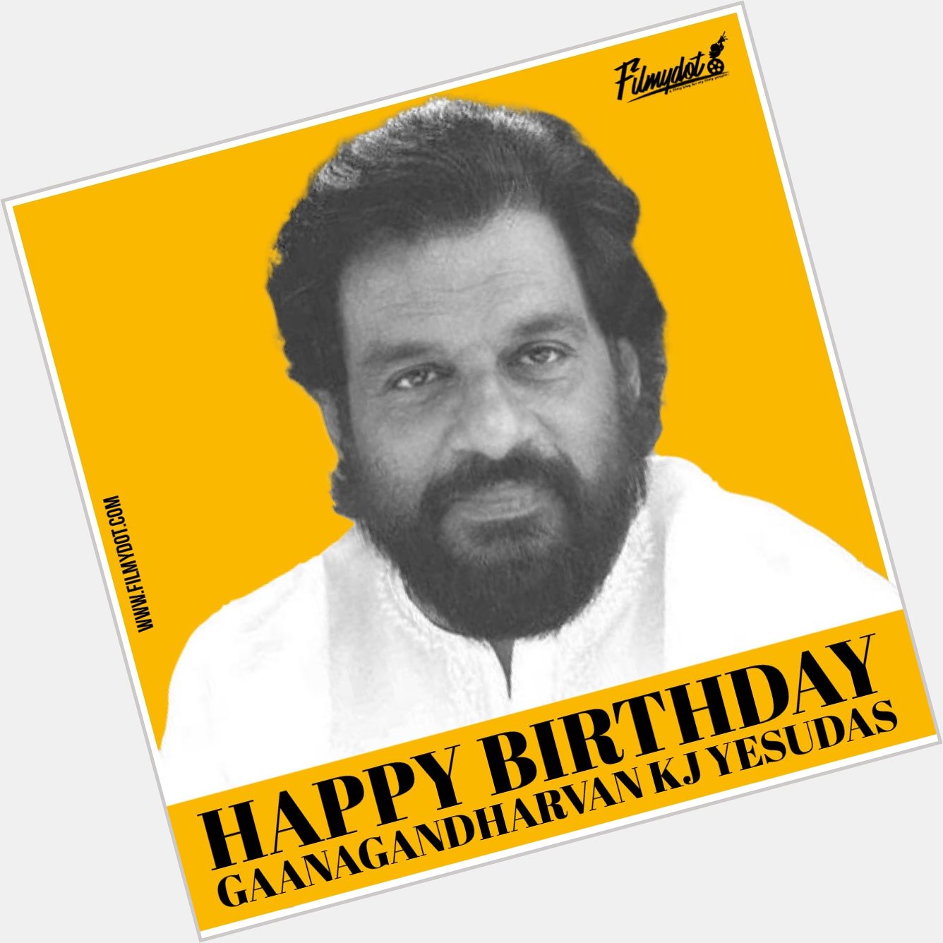 Happy birthday to the great legendary Gaanagandharvan K.J.YESUDAS sir   