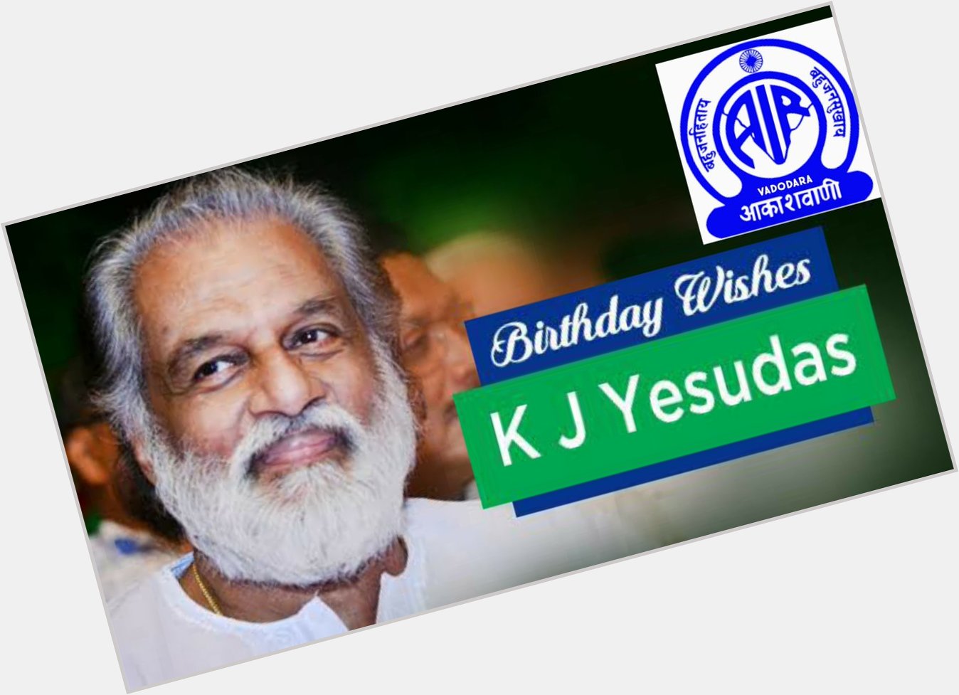 Happy birthday legendary Singer K J Yesudas...  
