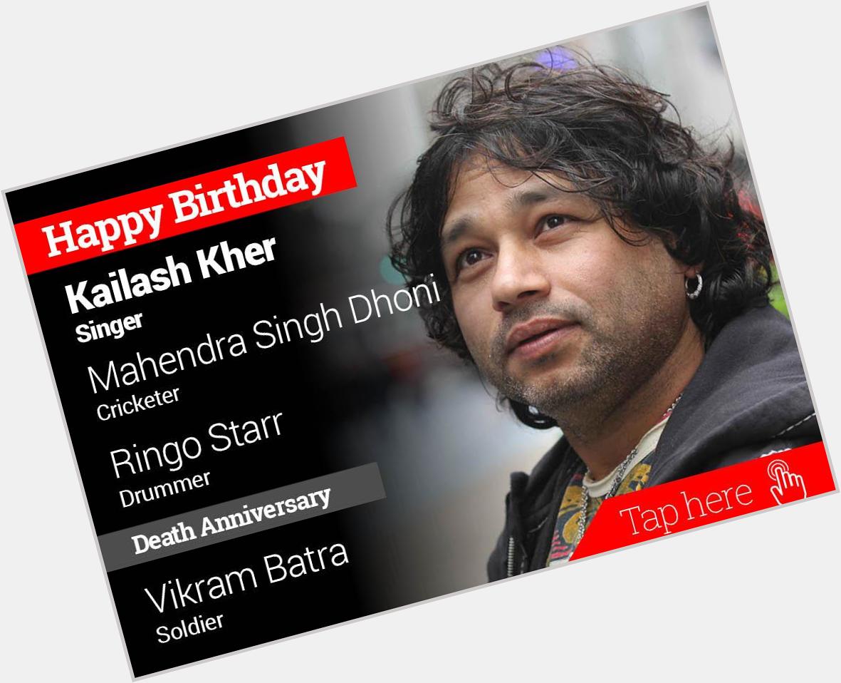 Homage Vikram Batra. Happy Birthday Kailash Kher, Mahendra Singh Dhoni, Ringo Starr 