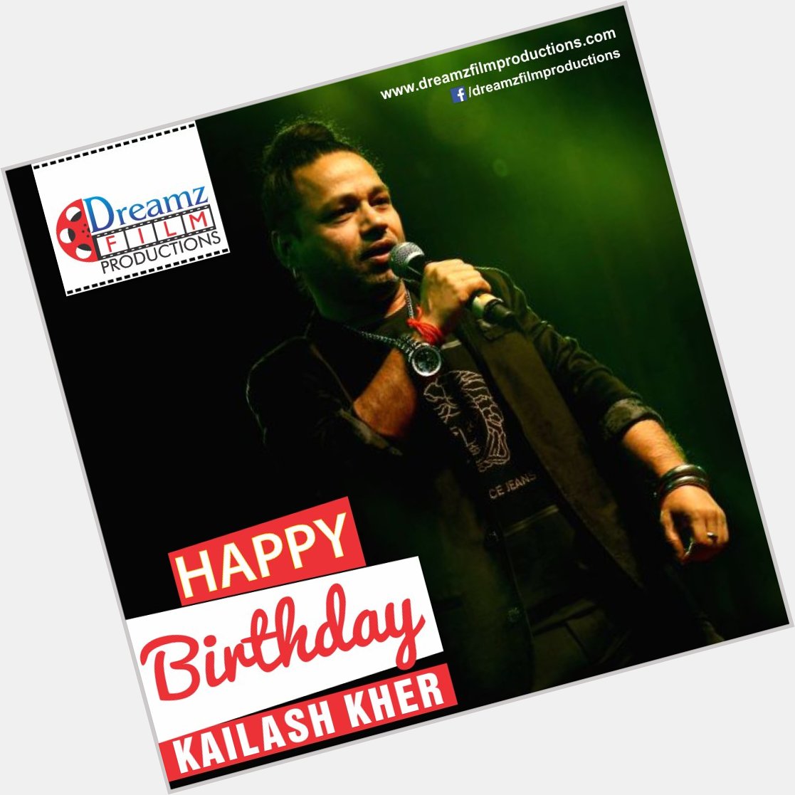  wishes a very  to Kailash Kher (renowned singer) 