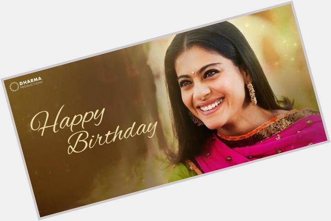 " : Here s wishing the gorgeous and talented Kajol a very Happy Birthday! :) 