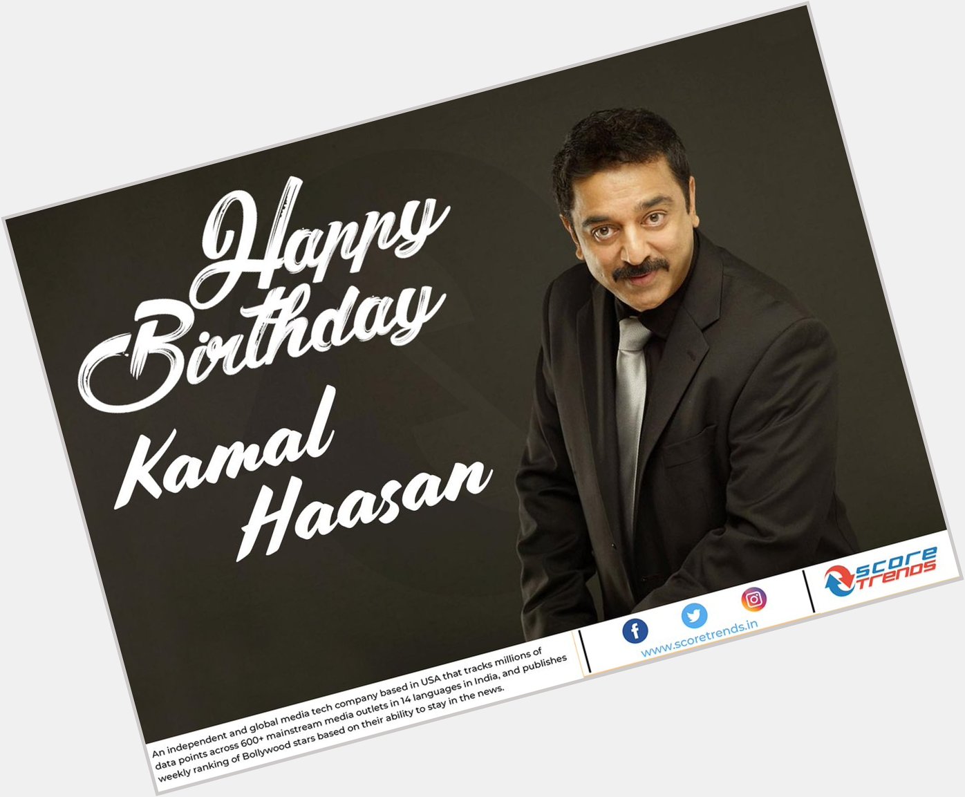 Score Trends wishes Kamal Haasan a Happy Birthday 