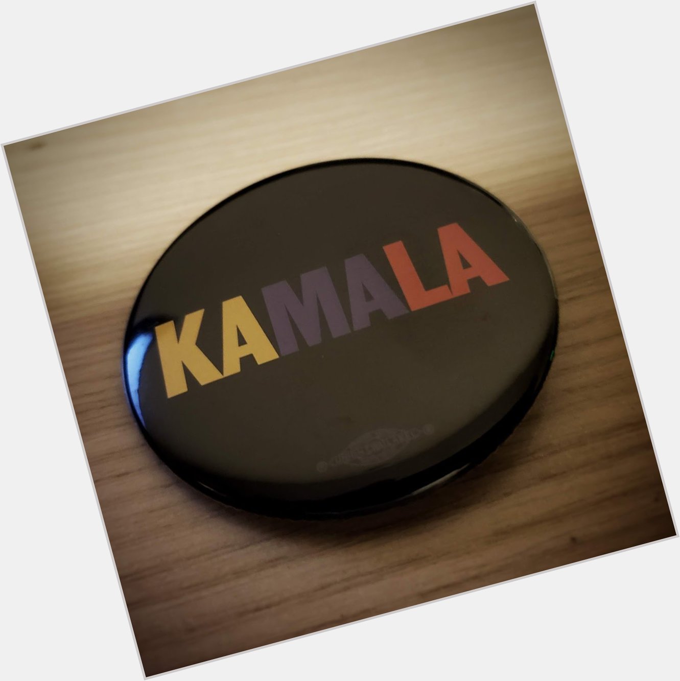 Happy Birthday to Kamala Harris.
Pictured Below is a 2020 campaign button. 