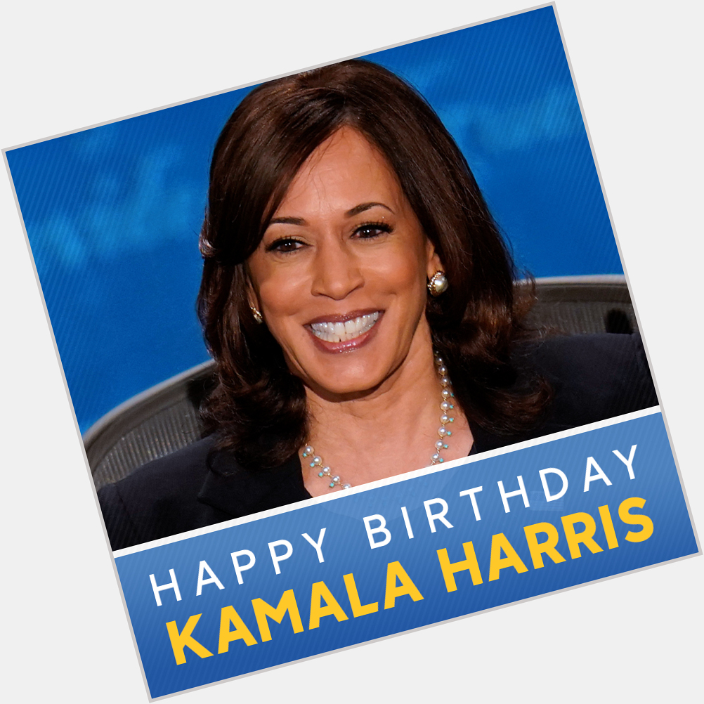 Happy 56th birthday to Democratic vice presidential candidate Kamala Harris.  
