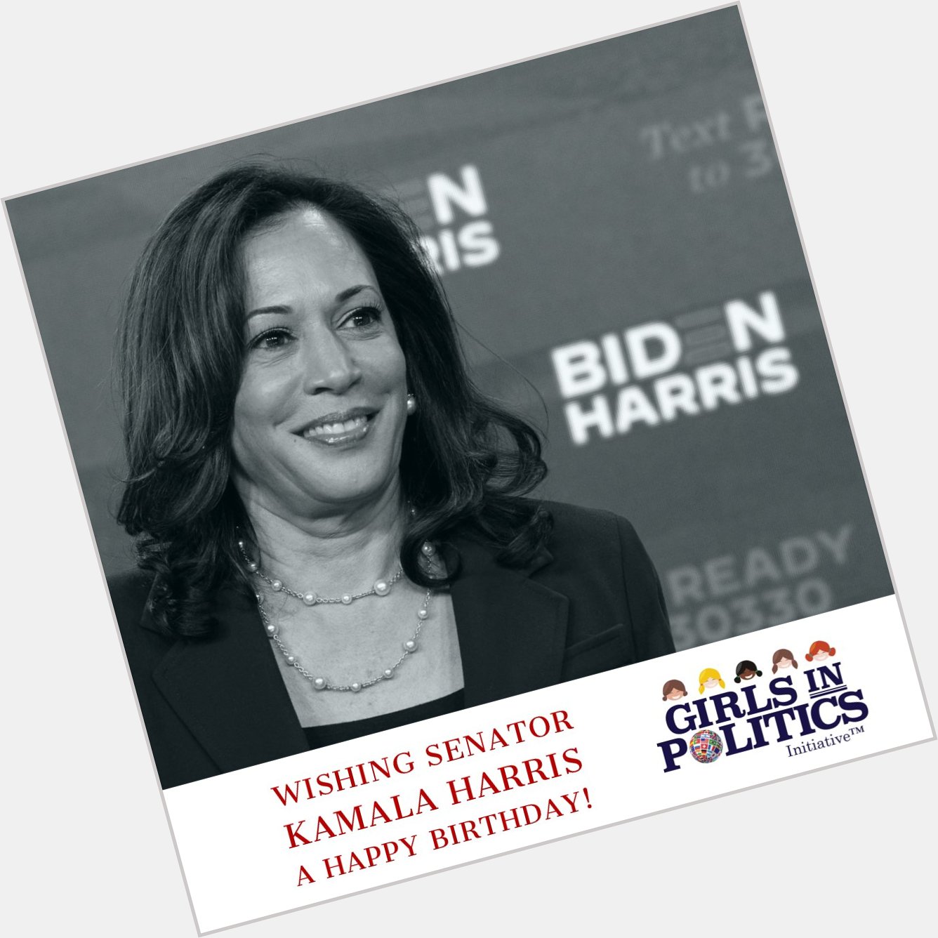 Wishing Senator Kamala Harris a Happy Birthday!  