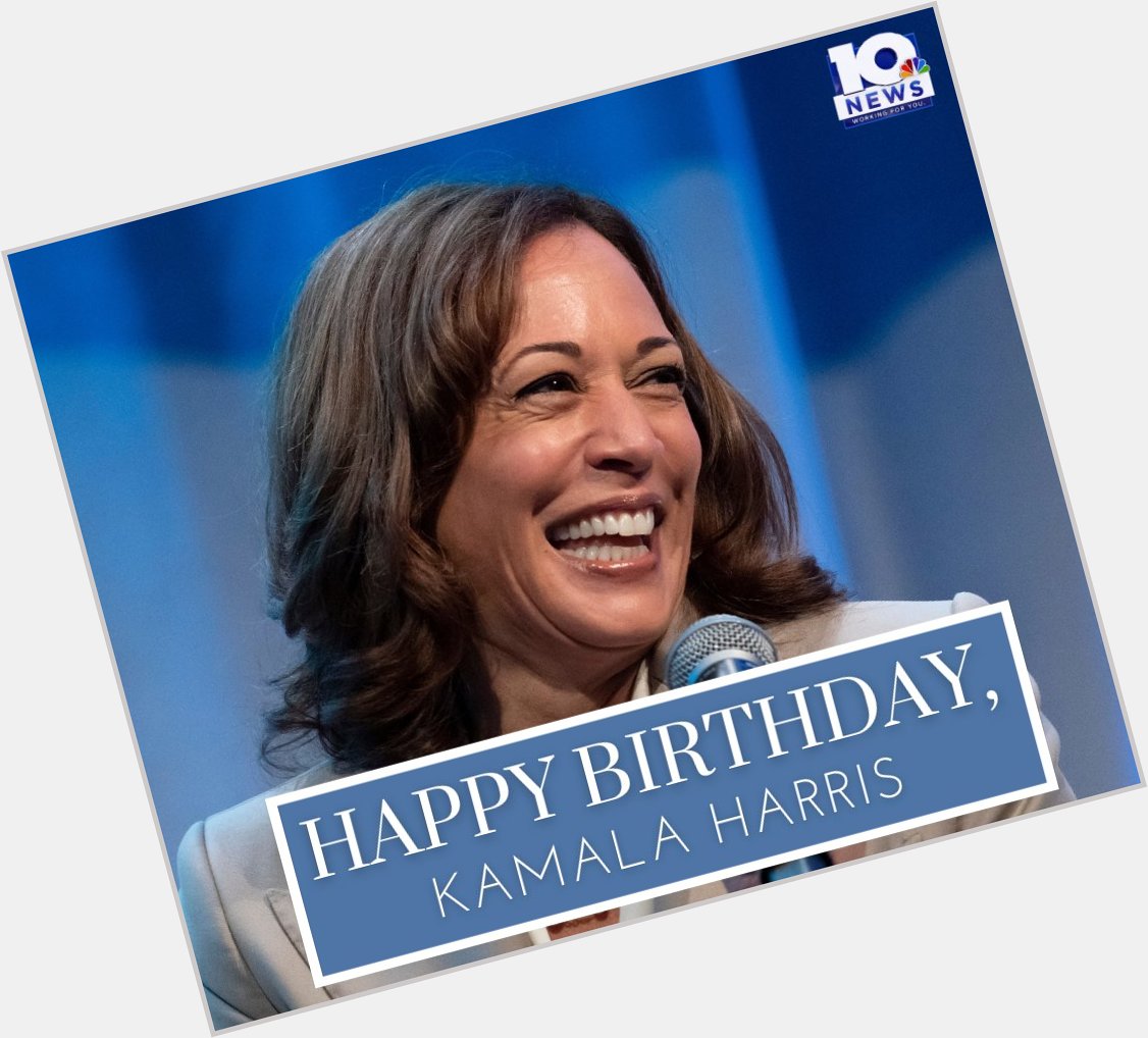 Happy birthday to Vice President Kamala Harris ( : Associated Press) 