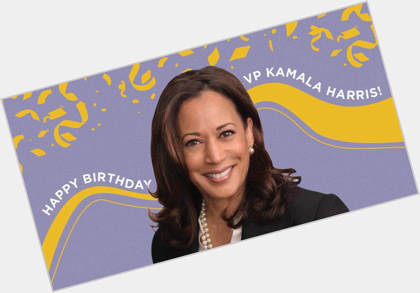 Happy birthday Kamala Harris! Wishing her a wonderful day 
