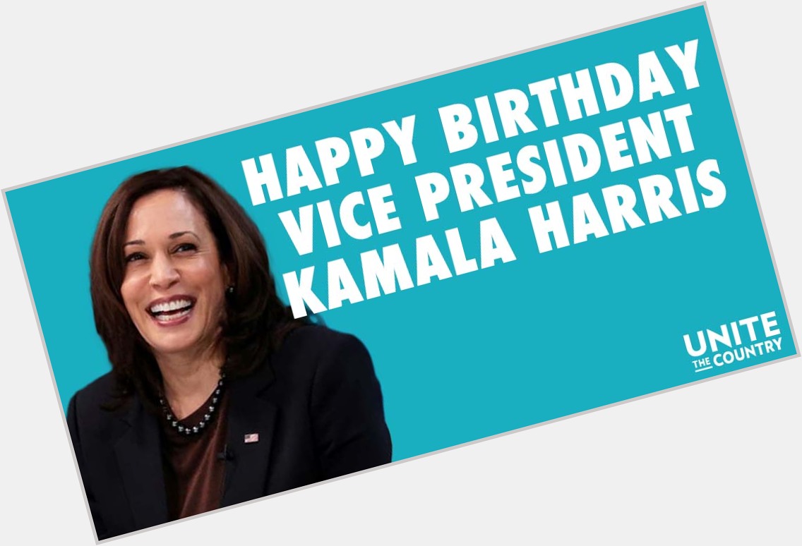 Happy Birthday to Vice President Kamala Harris! 

We appreciate all of the work that you do for our country! 