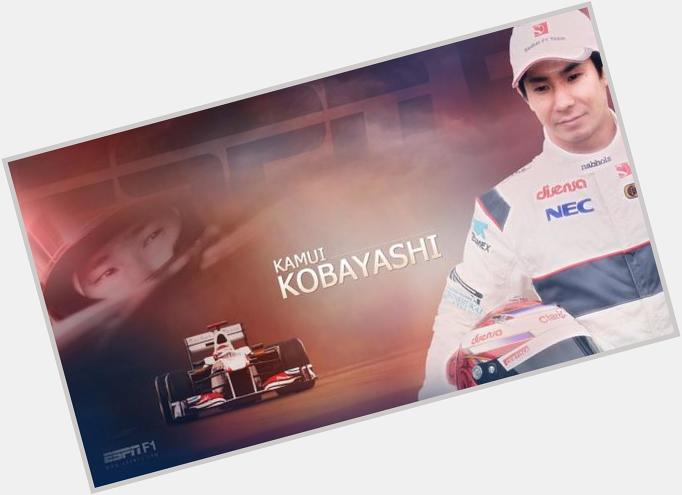 Hoy es cumpleaños de Kamui Kobayashi piloto de la Fórmula 1  Happy birthday 