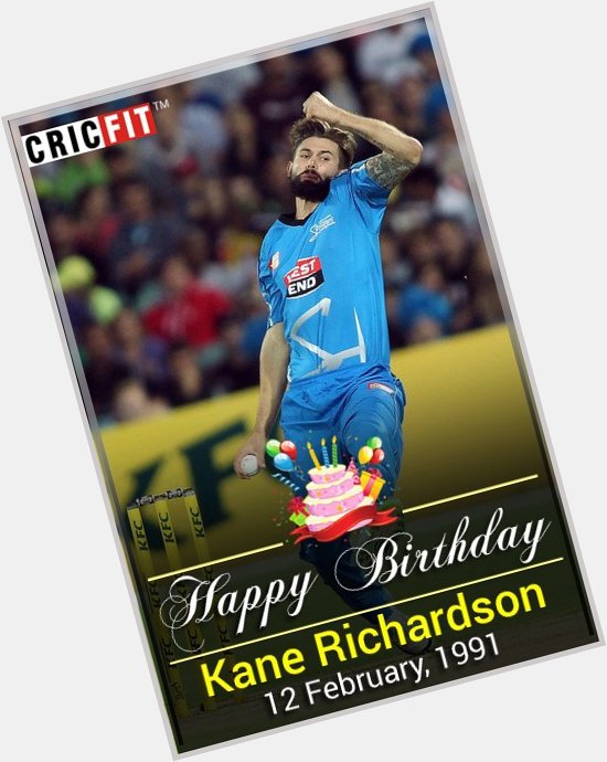 Cricfit Wishes Kane Richardson a Very Happy Birthday! 