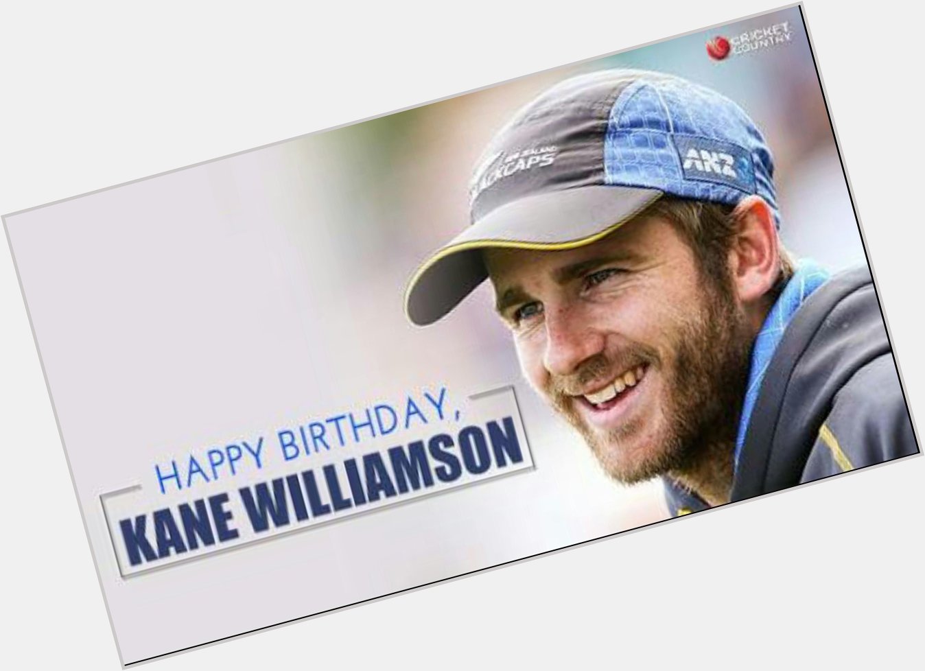 Happy birthday to cricketer Kane Williamson. I\m his biggest fan    