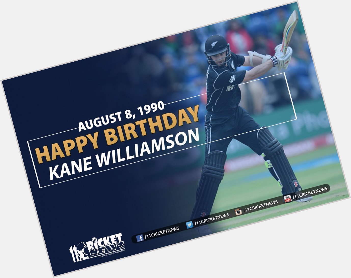 Happy Birthday \"Kane Williamson\". He turns 27 today 