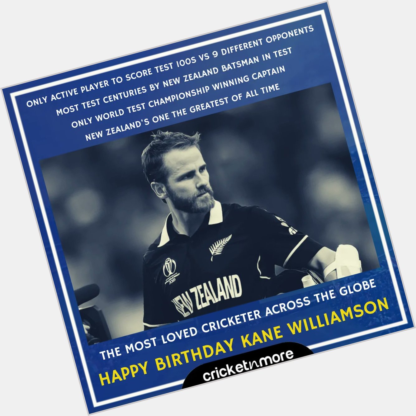 Happy Birthday Kane Williamson  .
.      