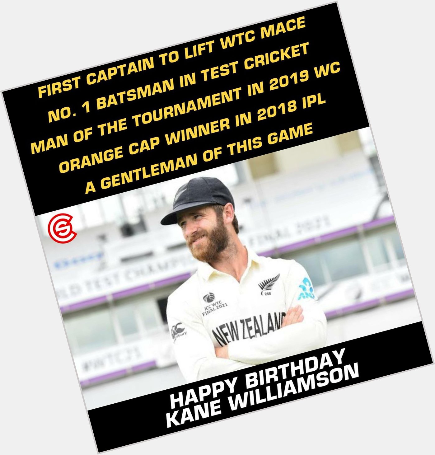 Happy Birthday to Kane Williamson!! 