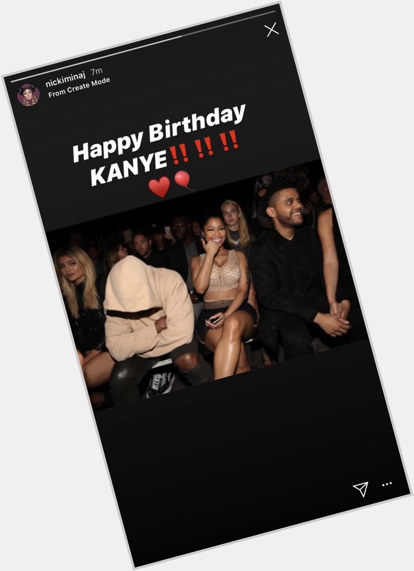 So Nicki Minaj wished Kanye West a Happy Birthday! Release New Body then 