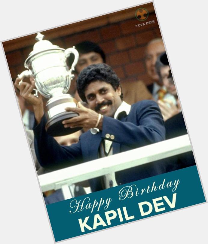 Wishing a very Happy Birthday to \The legendary Kapil Dev\,
all-rounder of all time. 