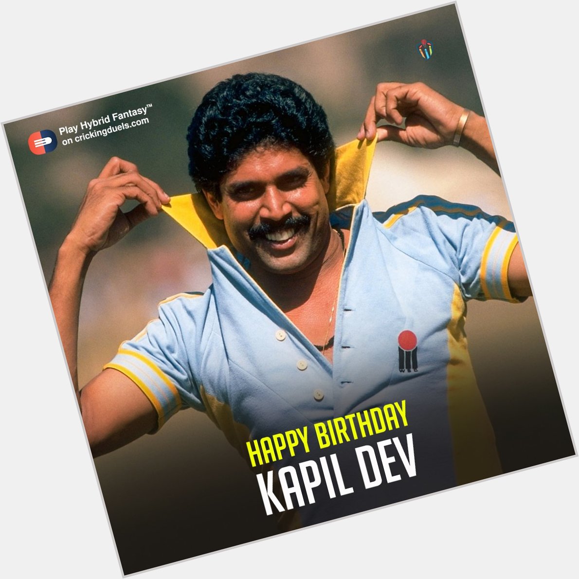 Happy birthday, Kapil Dev. 