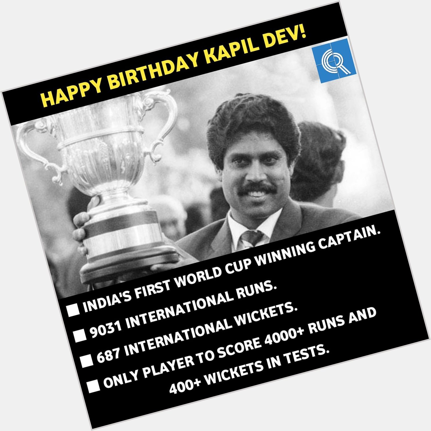 Happy Birthday Kapil Dev! 