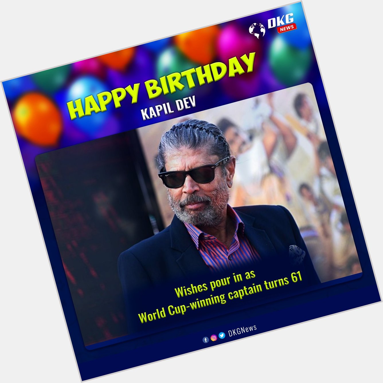 Happy birthday India\s Greatest all rounder Kapil Dev..    