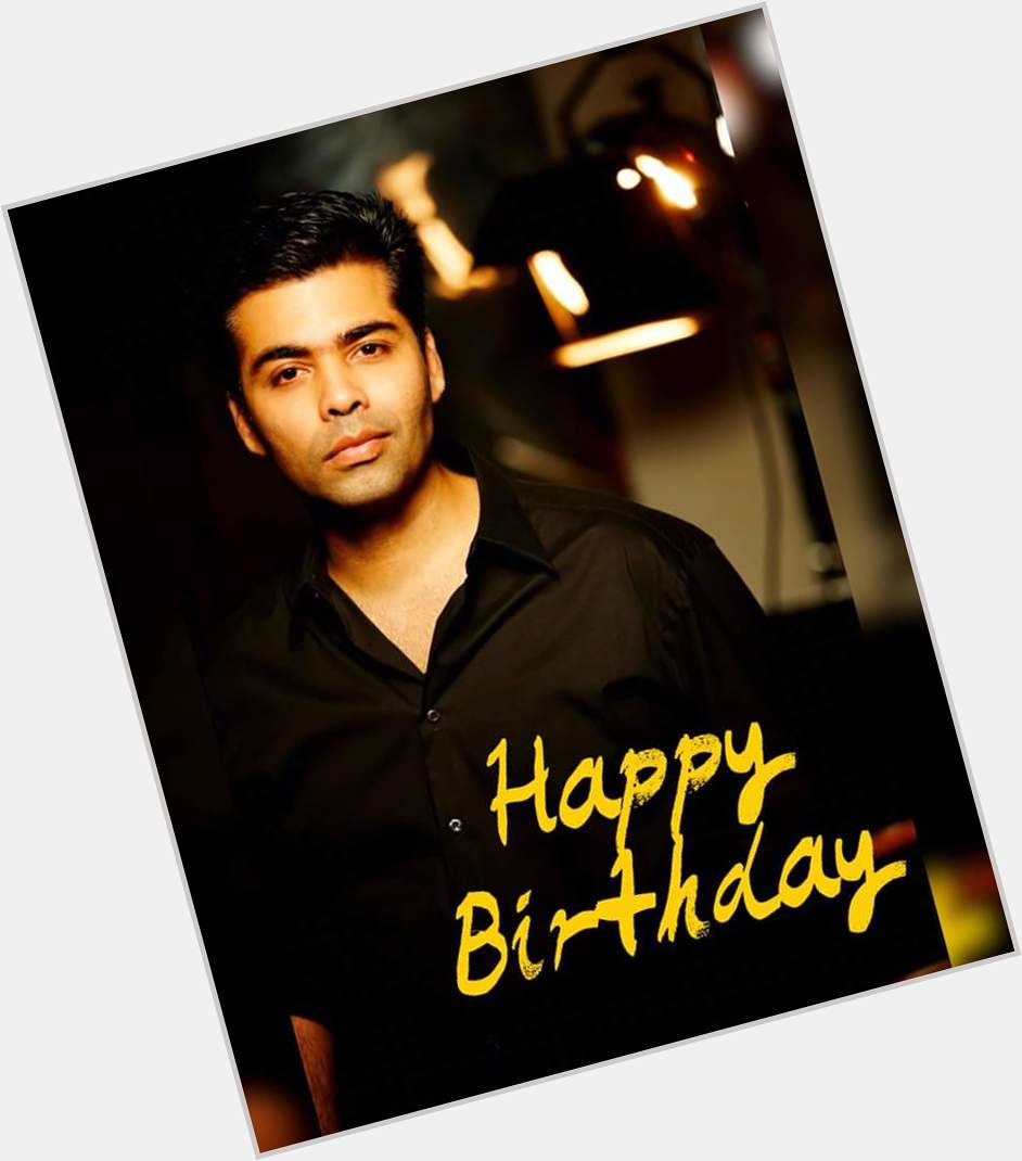 Happy Birthday Mr Bollywood. Karan Johar!! Proud to be a small part of your magical world. 