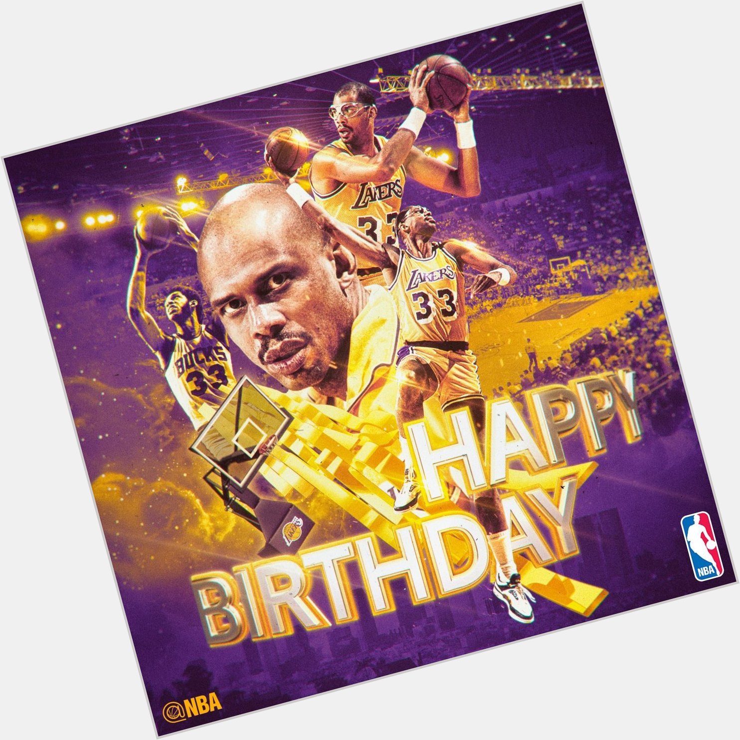 Happy Birthday to the 19-Time NBA All-Star, 6-Time NBA MVP, & 6-Time NBA Champion, Kareem Abdul-Jabbar!  