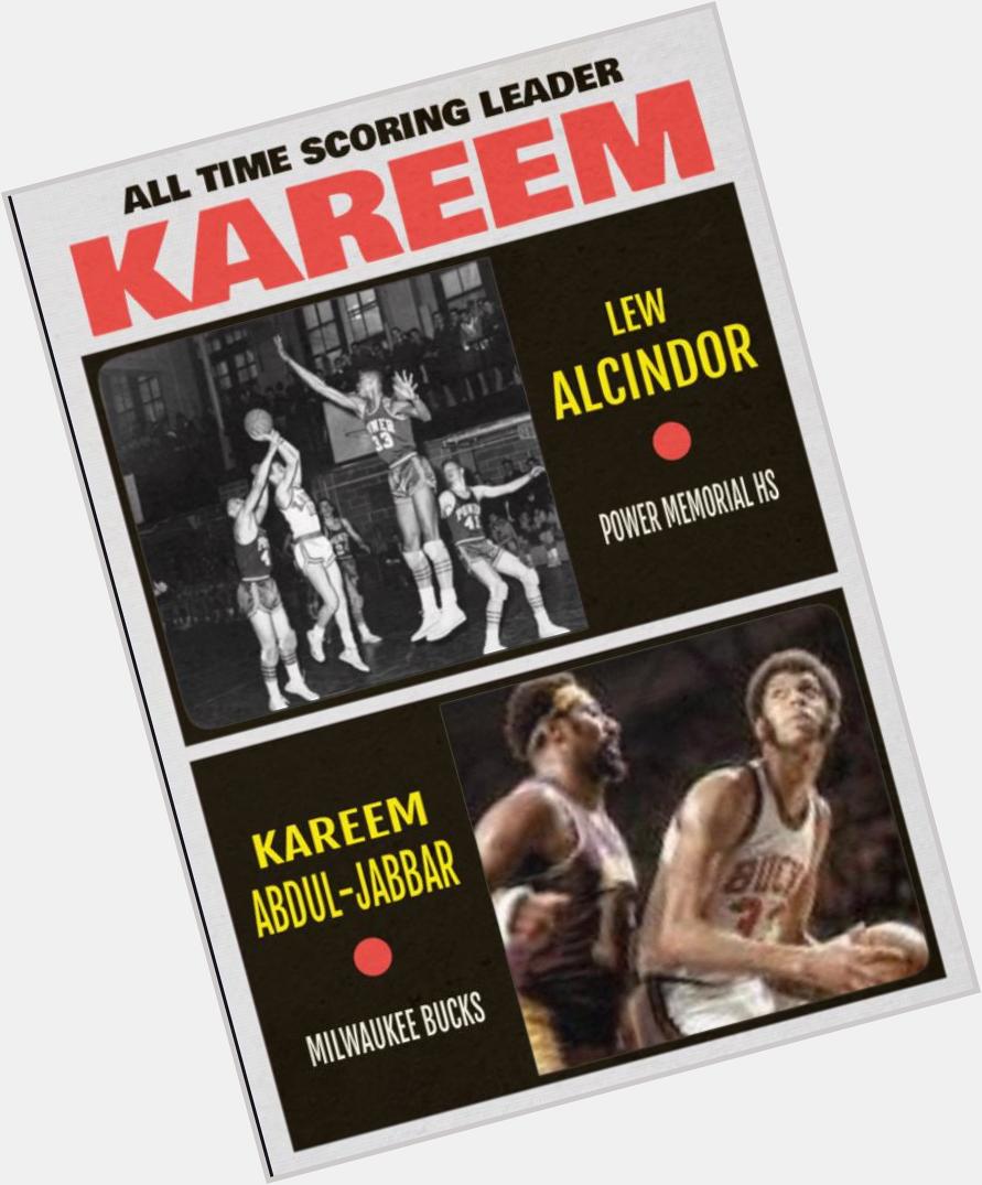 Happy 68th birthday to Kareem Abdul-Jabbar. One of the best ever with an unstoppable weapon 