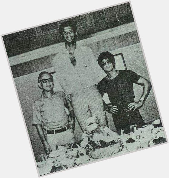 Happy birthday Kareem Abdul Jabbar with Bruce Lee and Raymond Chow on the set of Game of Death 