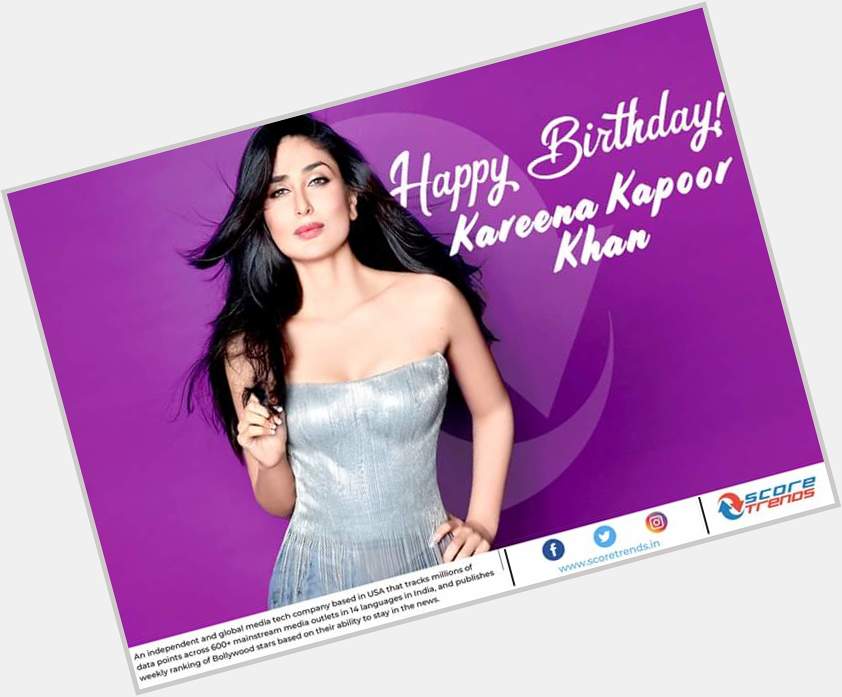 Score Trends wishes Kareena Kapoor Khan a Happy Birthday! 