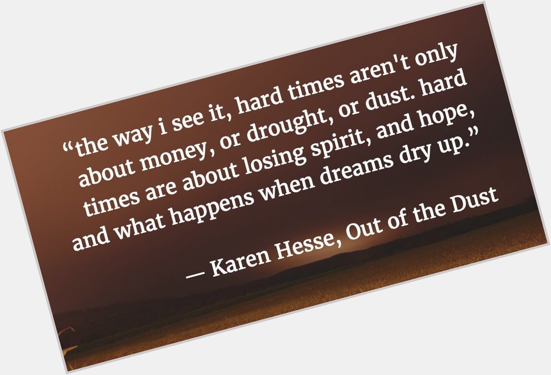 Aug 29th Happy Birthday, Karen Hesse! 