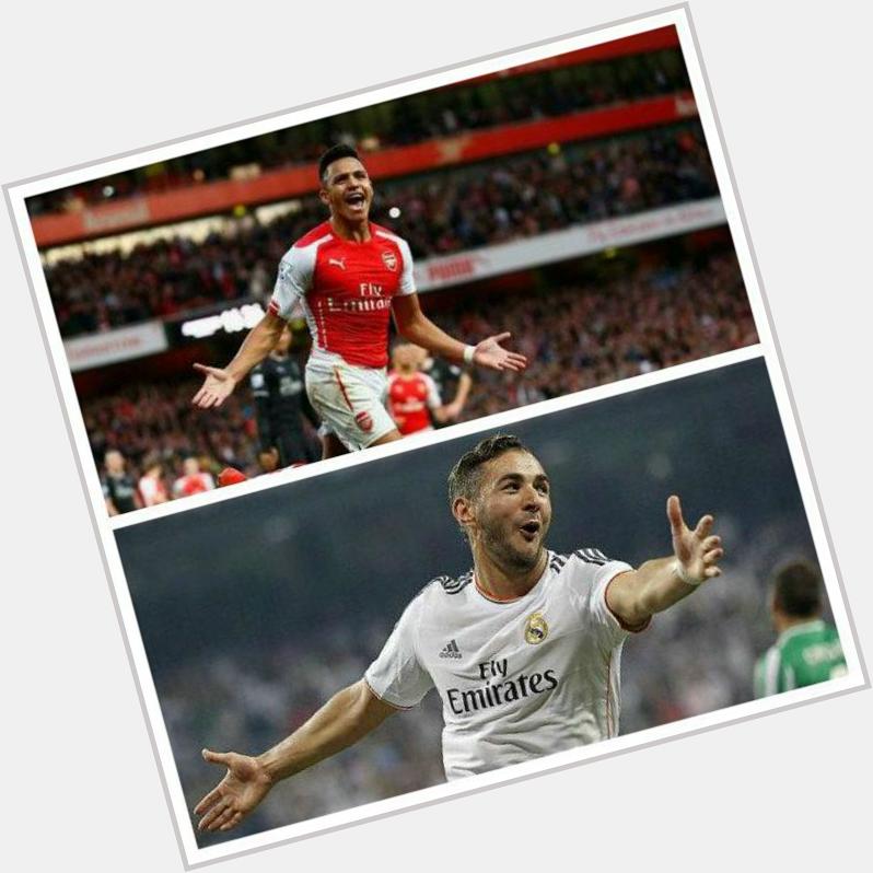 [Reposted from Football C003351E7] Happy birthday Karim Benzema and Alexis Sanchez=-d *party* *Gifts* *Gift* 