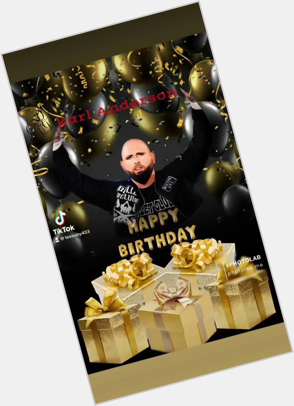 Happy birthday sir Karl Anderson I m sure the OC will celebrate right  enjoy stay safe love you guys 