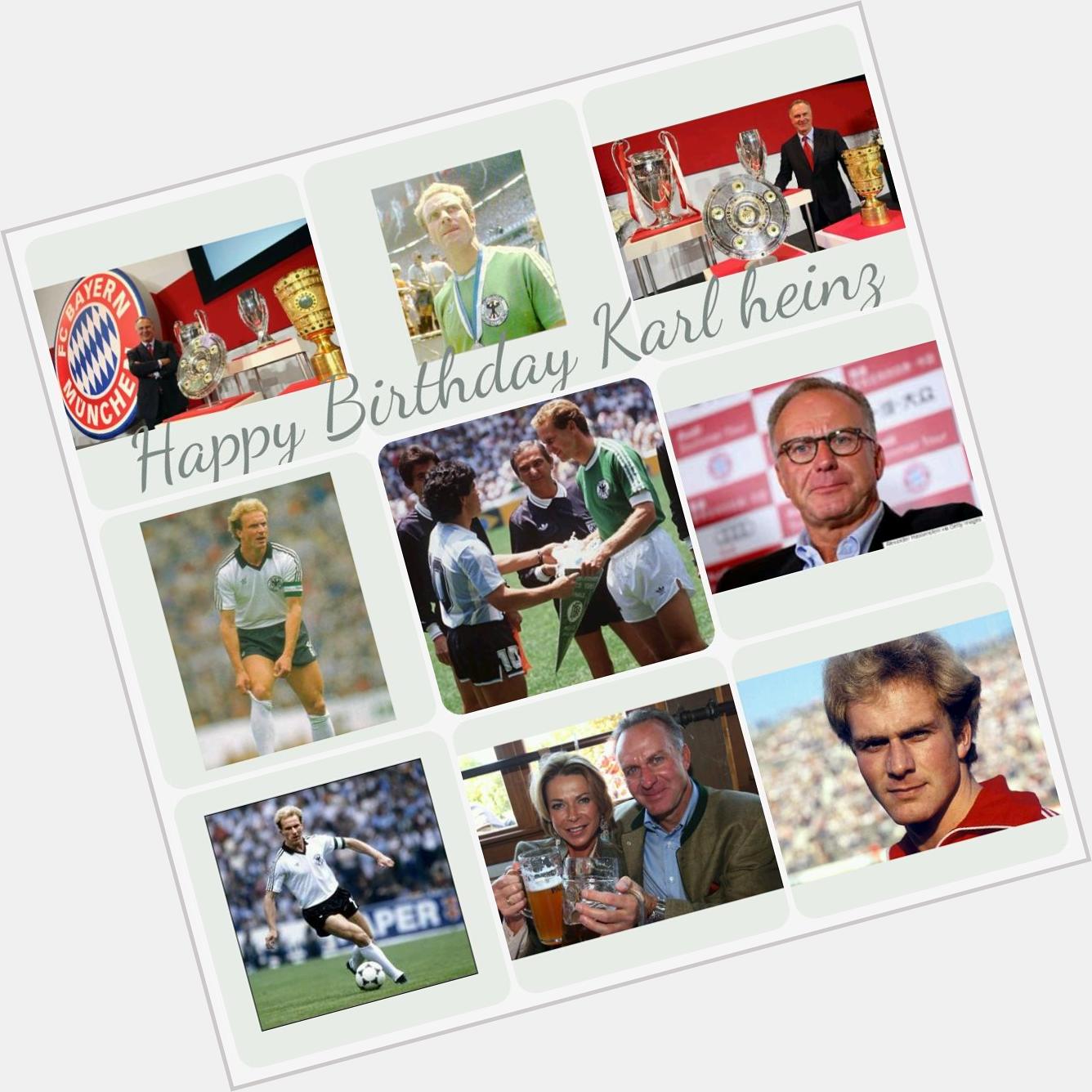 Happy Birthday Karl-Heinz Rummenigge !  A Legend        