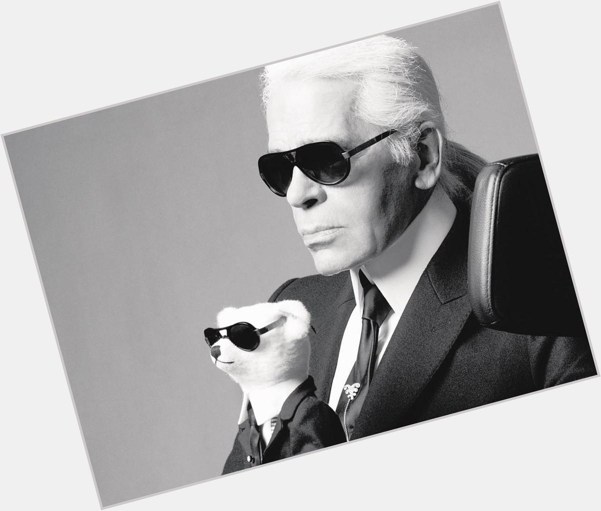 Still ruling it at 82 today. Happy birthday Karl Lagerfeld. 