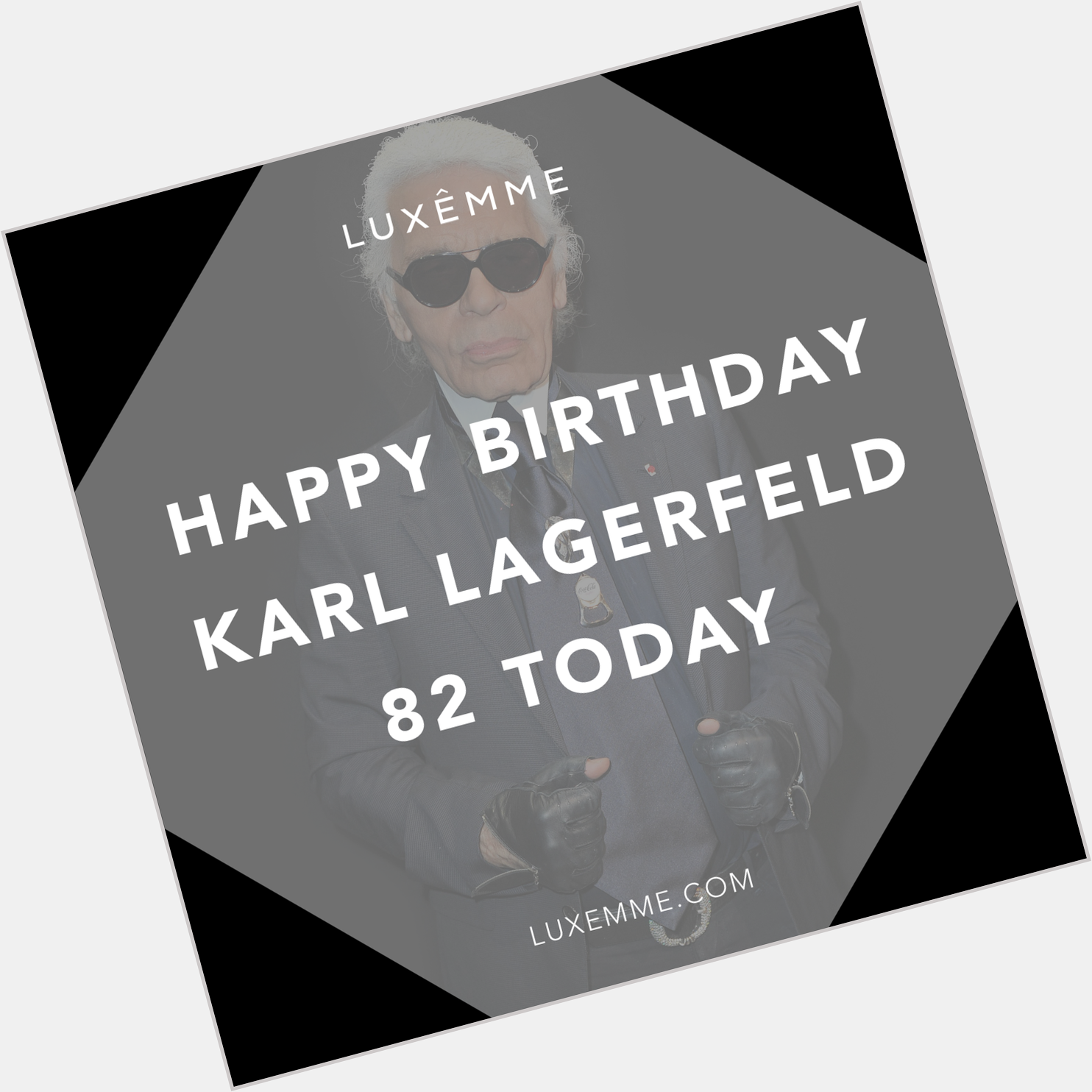 Happy Birthday Karl Lagerfeld. 82 years young today!!   